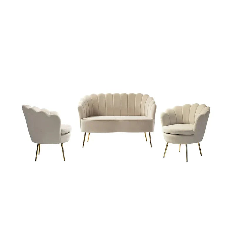 Ensemble de salon Xabier 52 in. 3 pièces de HULALA HOME
