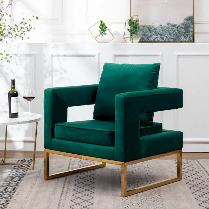 Fauteuil d’appoint contemporain rembourré Lenola de Roundhill Furniture