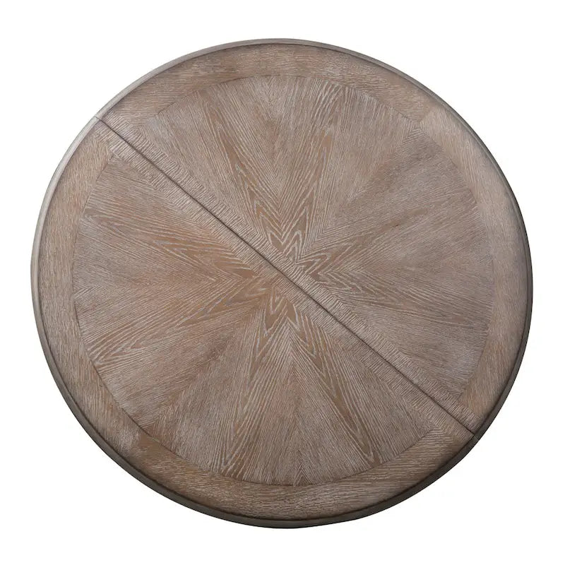 Ronde eettafel met voet in Magnolia Manor-stijl en uitschuifbare bladen - 2 afwerkingen