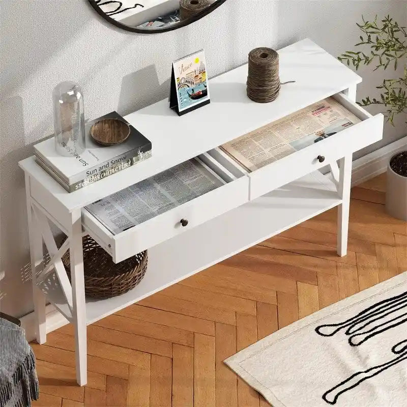 Table console de 47 avec tiroirs - 11.81D x 47.24W x 31.5H