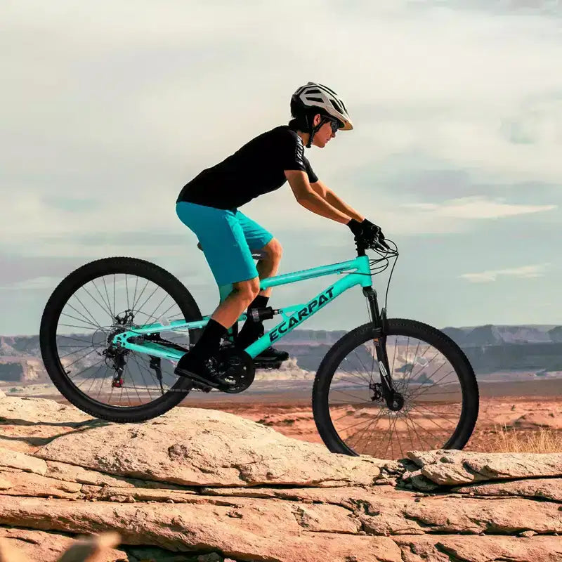 Vélo de montagne NAYSAYE 26 Inch pour adulte, cadre en acier, 21 vitesses, fourche à suspension, pour les sorties en plein air, bleu, 68.00*27.00*38.00