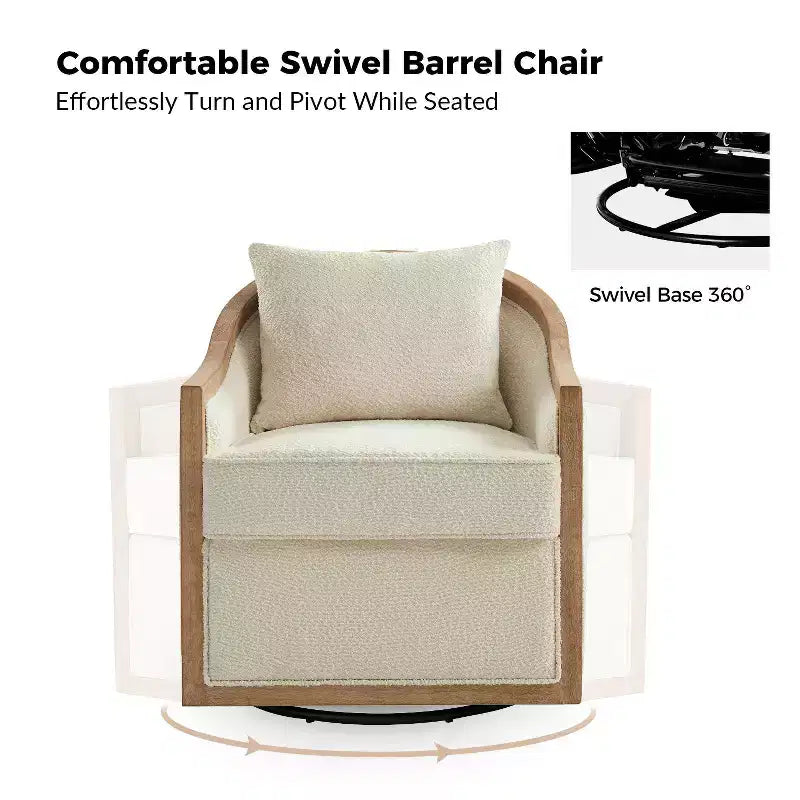 Gordon-fauteuil in landelijke stijl van rotan en massief hout met randen van massief hout|ART OF LIVING DESIGNS-IVOOR