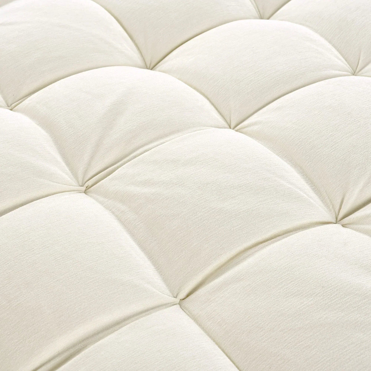 Chaiselongue-Schlafsofa aus Chenille, gepolstertes Sofa mit gesteppter Rückenlehne und 2 abnehmbaren Kissen für das Wohnzimmer