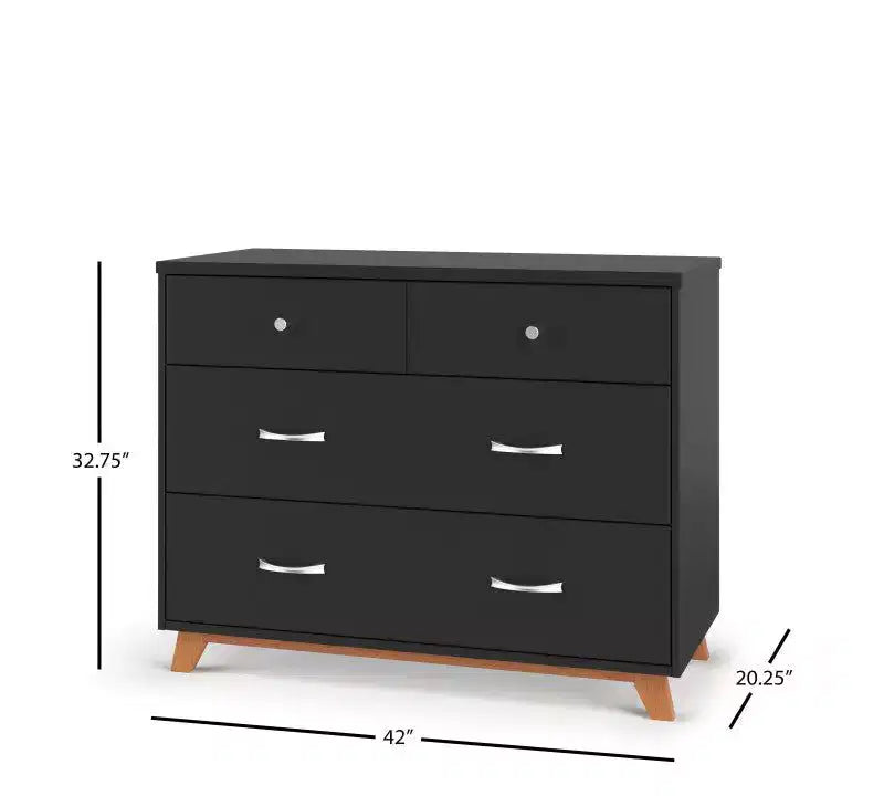Child Craft SOHO 2-teiliges Babyzimmer-Set, mit 4-in-1-Gitterbett und Kommode mit 3 Schubladen