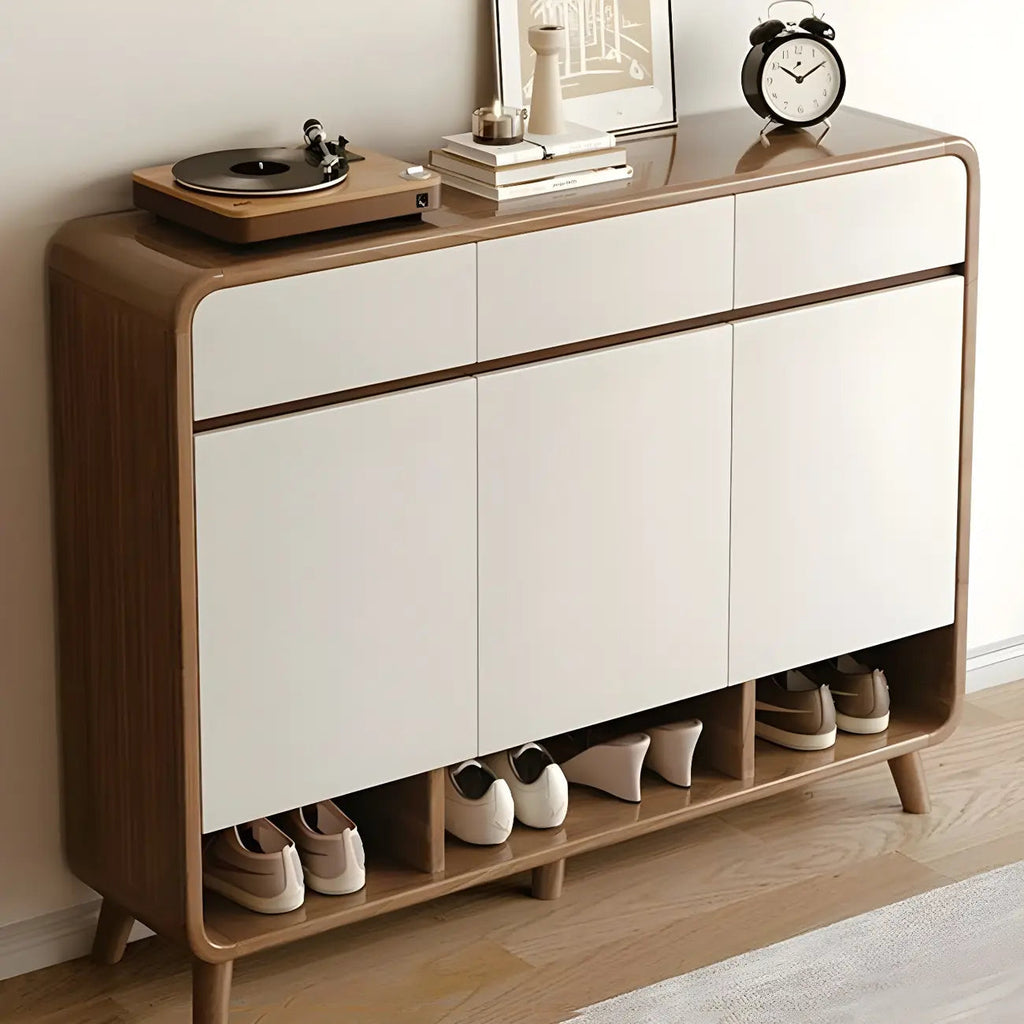 Meuble à chaussures moyen en bois moderne pour entrée