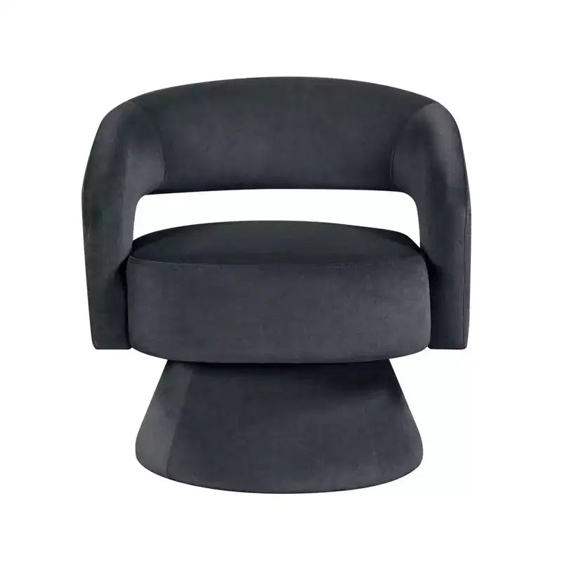 GDFStudio Hudson moderne luxe draaifauteuil met fluwelen bekleding