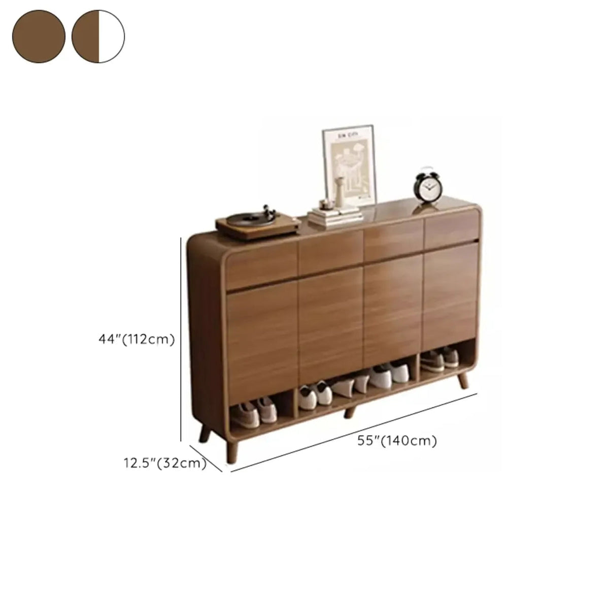 Meuble à chaussures moyen en bois moderne pour entrée