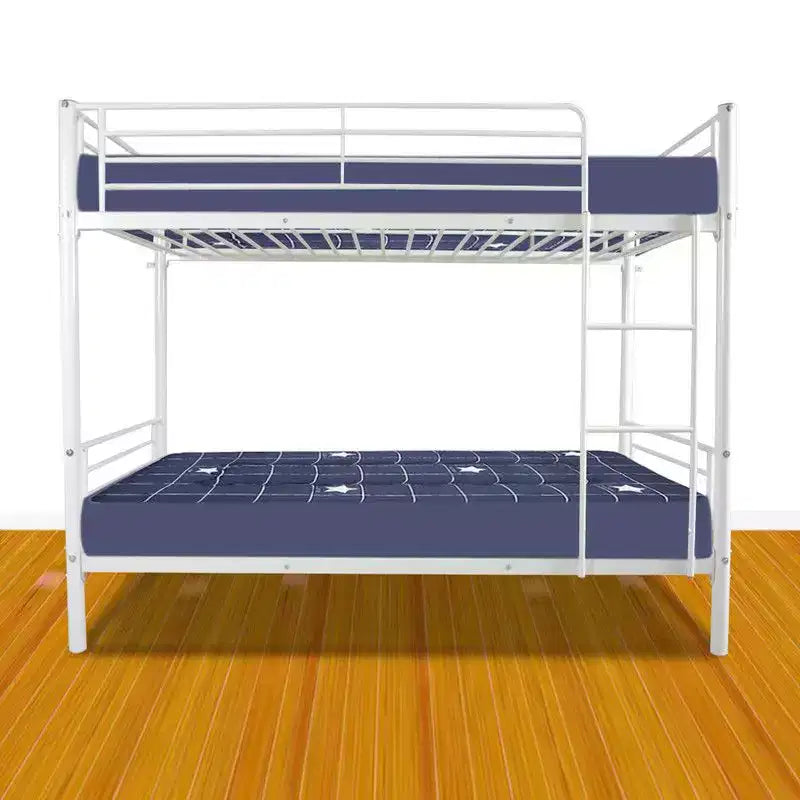 Lit superposé en acier Karl Home, 1 place au-dessus d’une place, avec échelle, pour chambre ou dortoir, enfants et adultes