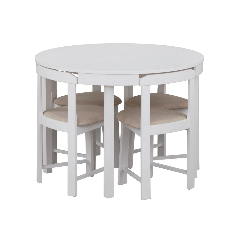 Ensemble de salle à manger compact rond Harrisburg Tobey, 5 pièces