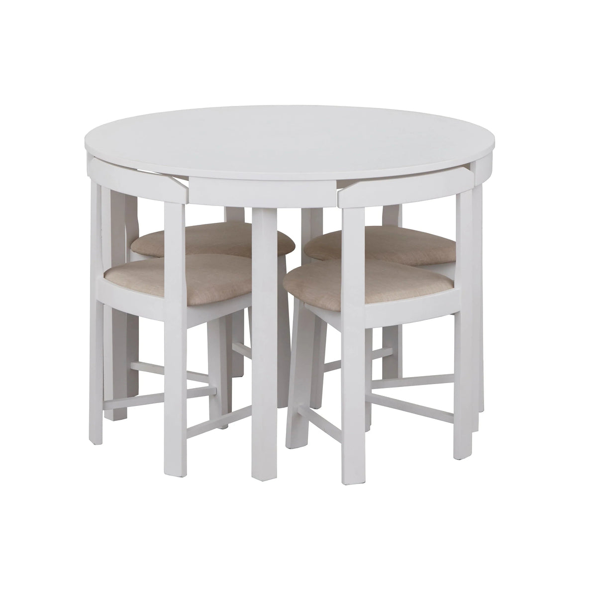 Ensemble de salle à manger compact rond Harrisburg Tobey, 5 pièces