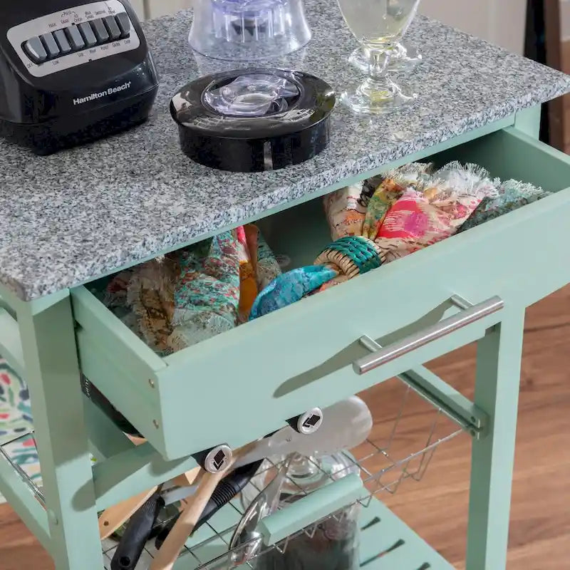 Desserte de cuisine compacte mobile Jake