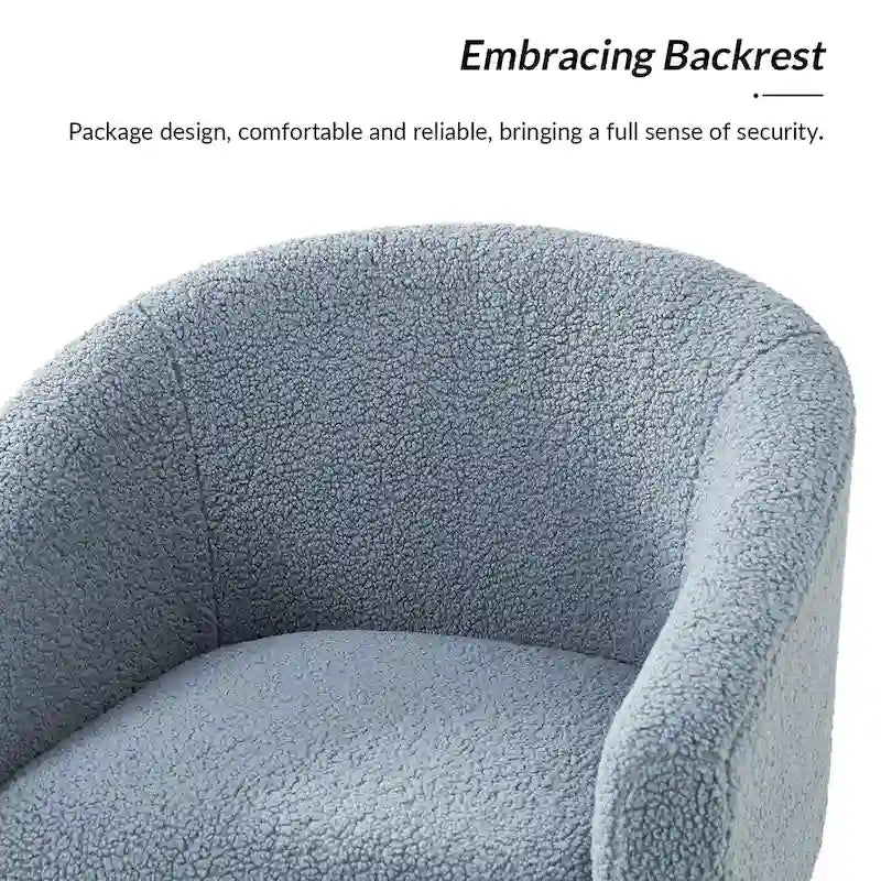 Sheila Moderner 30 W Bouclé-Sessel mit Beinen aus Massivholz, 2er-Set von HULALA HOME