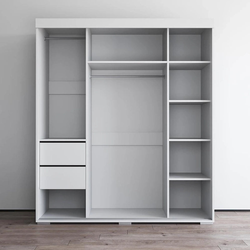 Aria moderner 3-türiger Kleiderschrank mit Spiegel