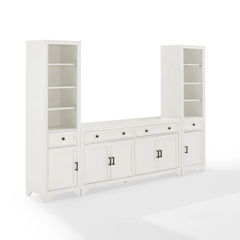 Crosley Tara 3Pc Sideboard And Bookcase Set - 15x97x67.63