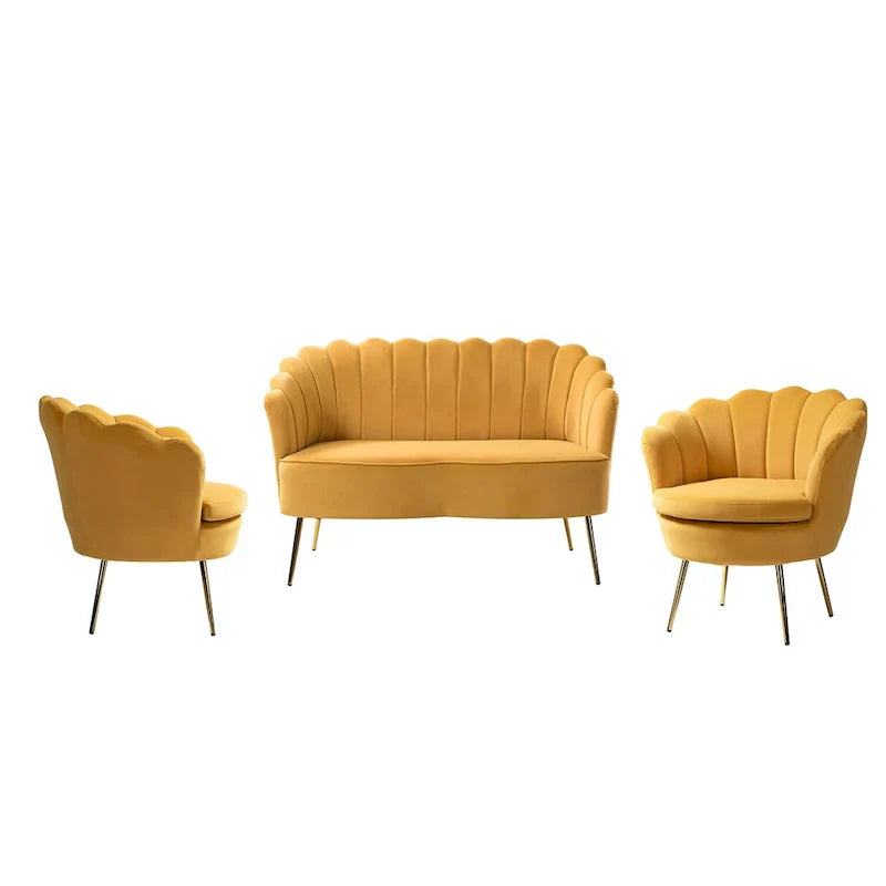 Ensemble de salon Xabier 52 in. 3 pièces de HULALA HOME