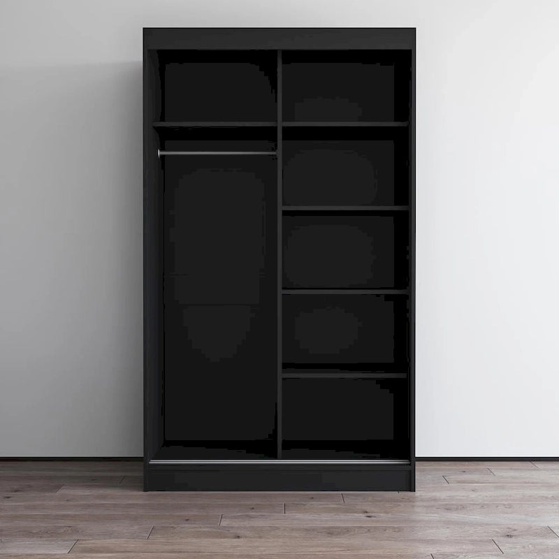 Armoire moderne à 2 portes à fini très brillant Aria