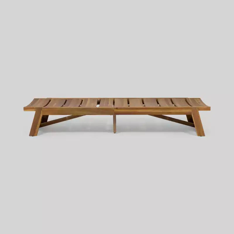 Mahalo set van 2 ligstoelen van acaciahout - Christopher Knight Home