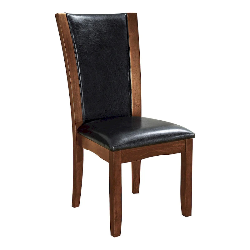 Ensemble de salle à manger Bind contemporain de 7 pièces en bois massif avec étagères ouvertes, par Furniture of America