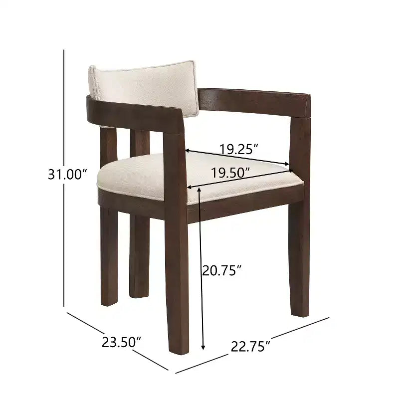 Ensemble de salle à manger moderne rond Christopher Knight Home Shankar de 5 pièces avec chaises rembourrées en bois d’hévéa