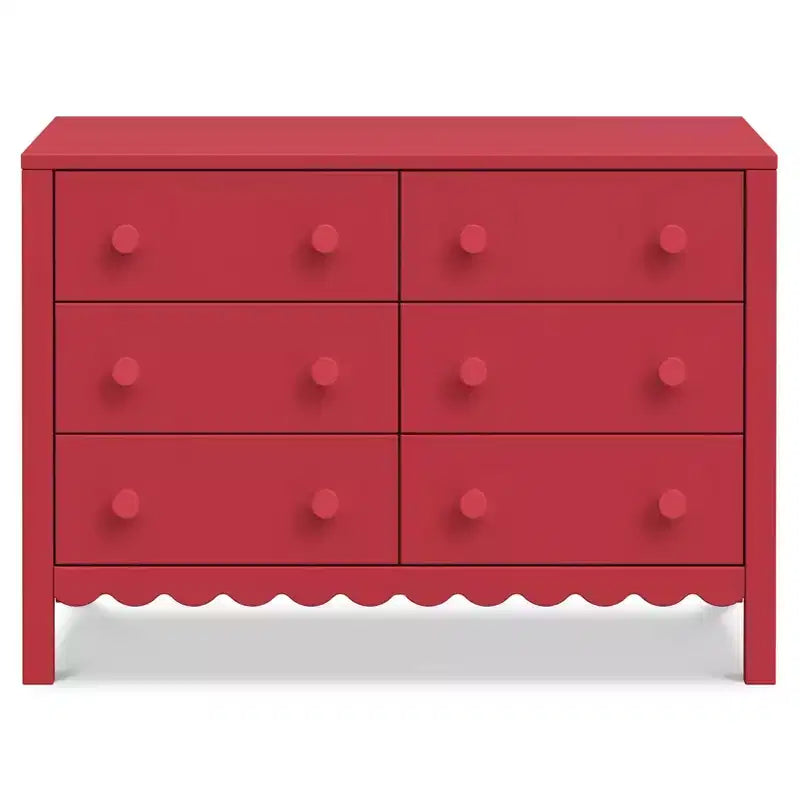 Kommode mit Muschelform und 6 Schubladen