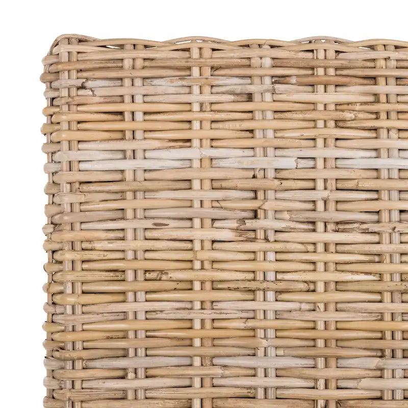 SAFAVIEH Karyl Esszimmerstuhl aus unbehandeltem Natur-Rattan (2er-Set) - 18.5 x 18.5 x 38.1 - 19Wx19Dx38H