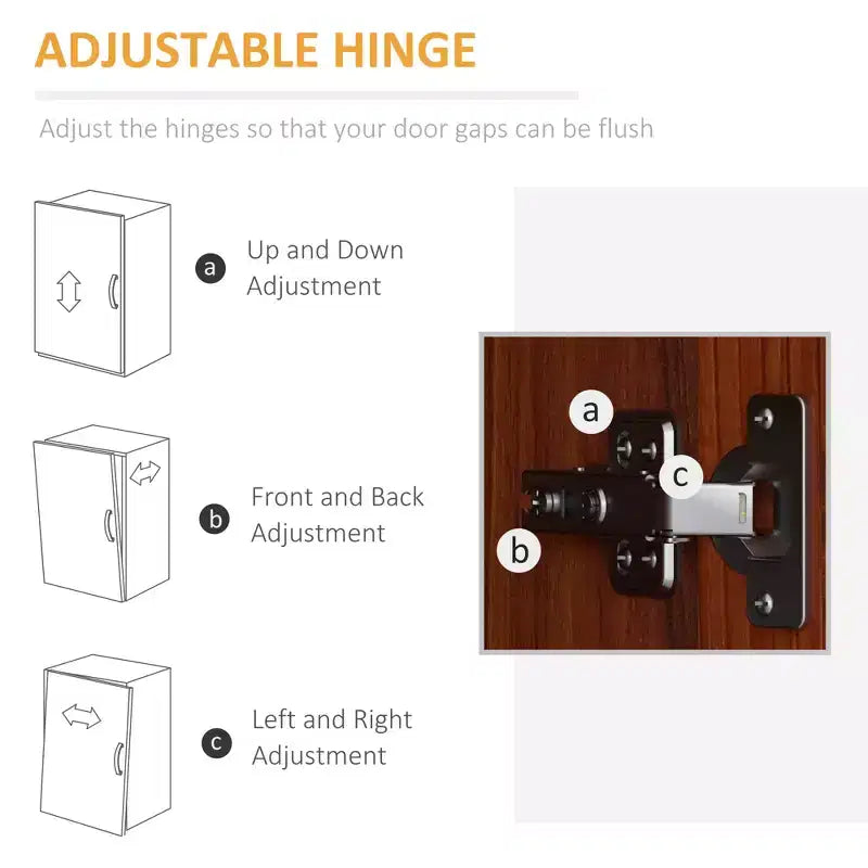 Garde-manger de cuisine à 2 portes de 63, armoire de rangement autonome avec 5 niveaux d’étagères et 2 étagères réglables pour la salle à manger