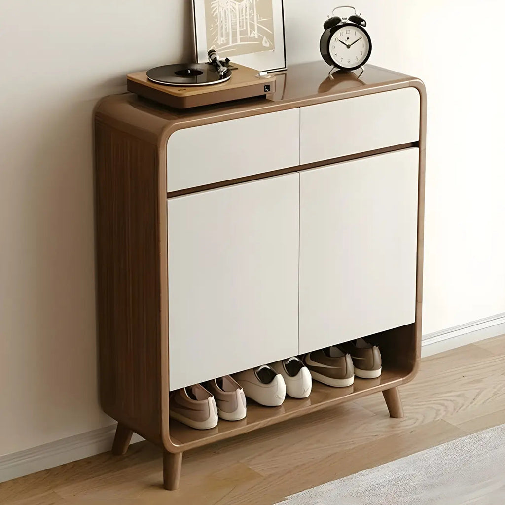 Meuble à chaussures moyen en bois moderne pour entrée