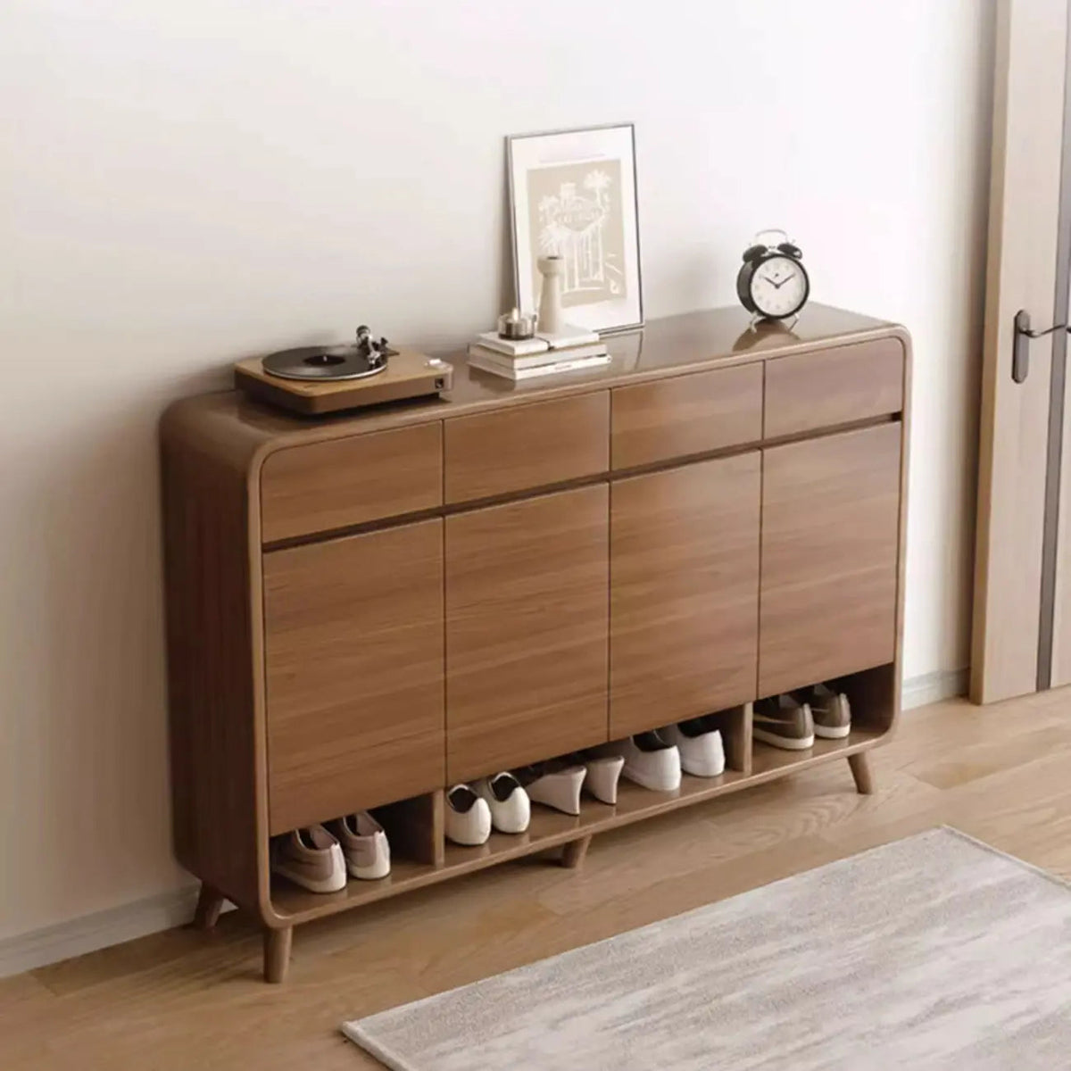 Meuble à chaussures moyen en bois moderne pour entrée
