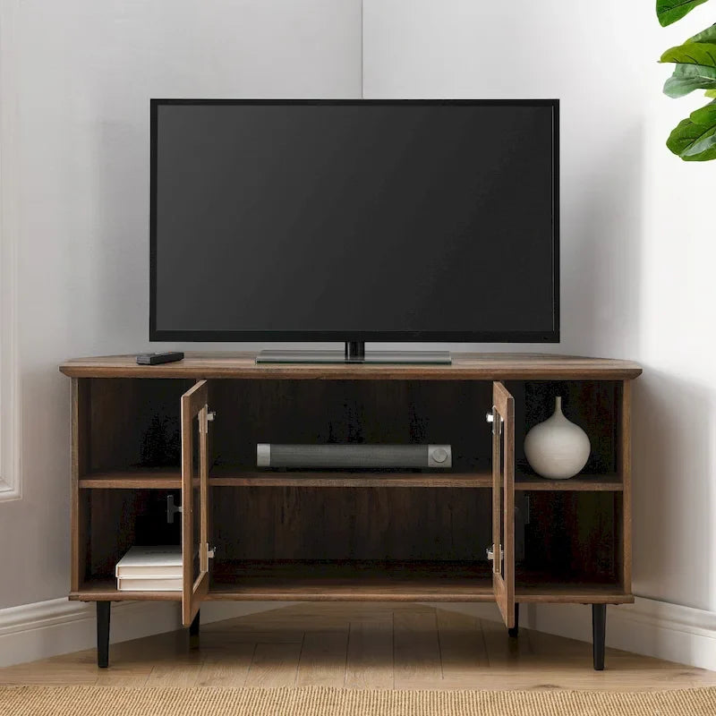 Middlebrook Eck-TV-Ständer mit Glastür, 48 Zoll