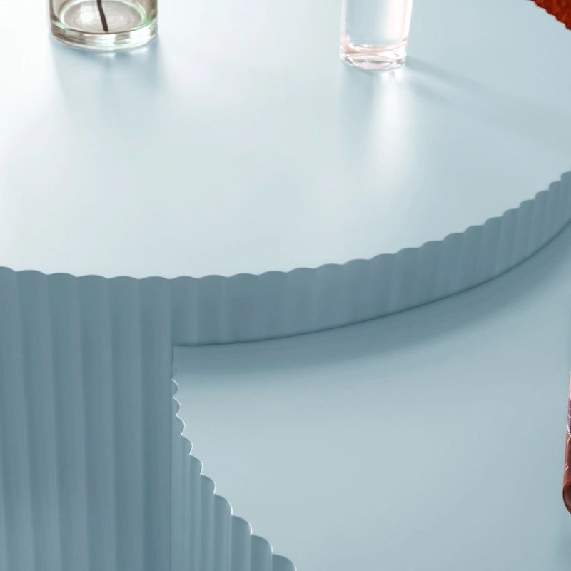 Moderne glamoureuze ronde nesting-bijzettafelset voor de woonkamer (set van 2), niet gemonteerd