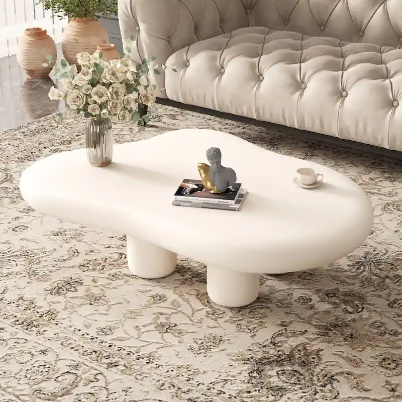 48.5 moderner Couchtisch in Wolkenform mit 4 Beinen