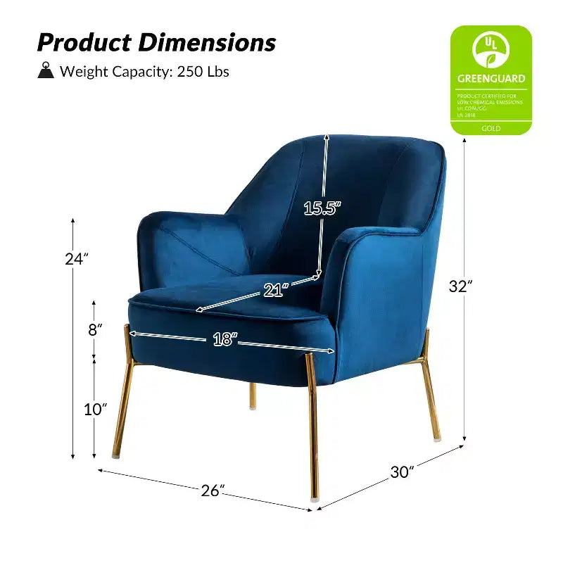 Odo comfortabele accentfauteuil van fluweel voor de woonkamer, met gestoffeerde, gevoerde zitting, set van 2 | Karat Home