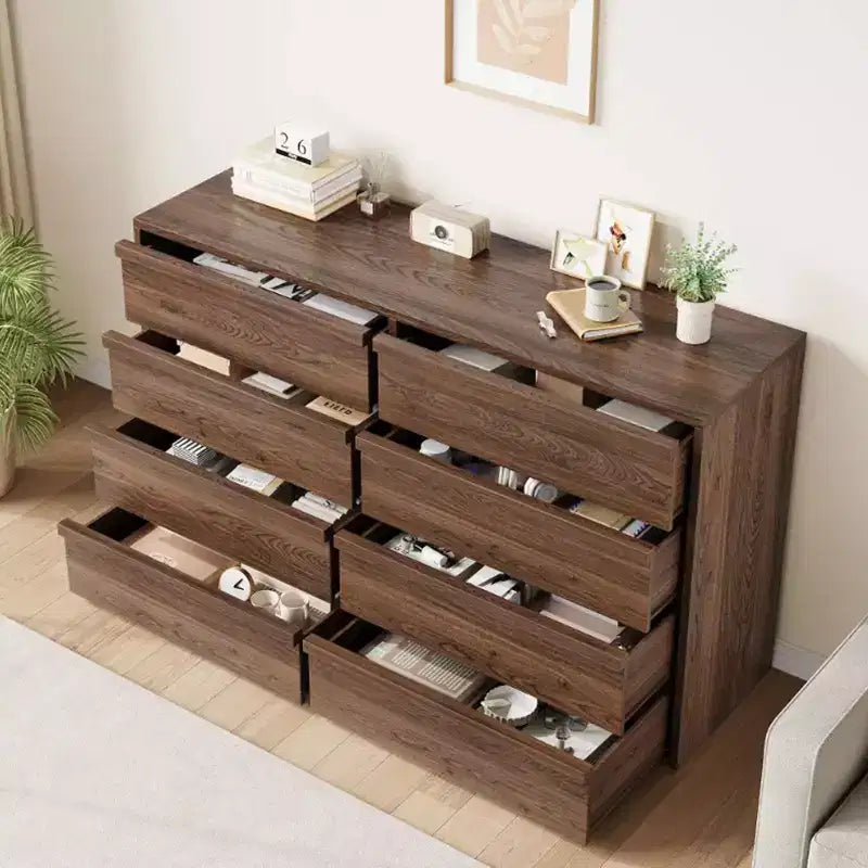 Kommode mit 6/8 Schubladen, breite moderne Schubladenkommode für Schlafzimmer, Wohnzimmer und Kinderzimmer