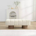 Banc de salle à manger contemporain multifonctionnel en chenille rembourrée Christopher Knight Home Gale 50