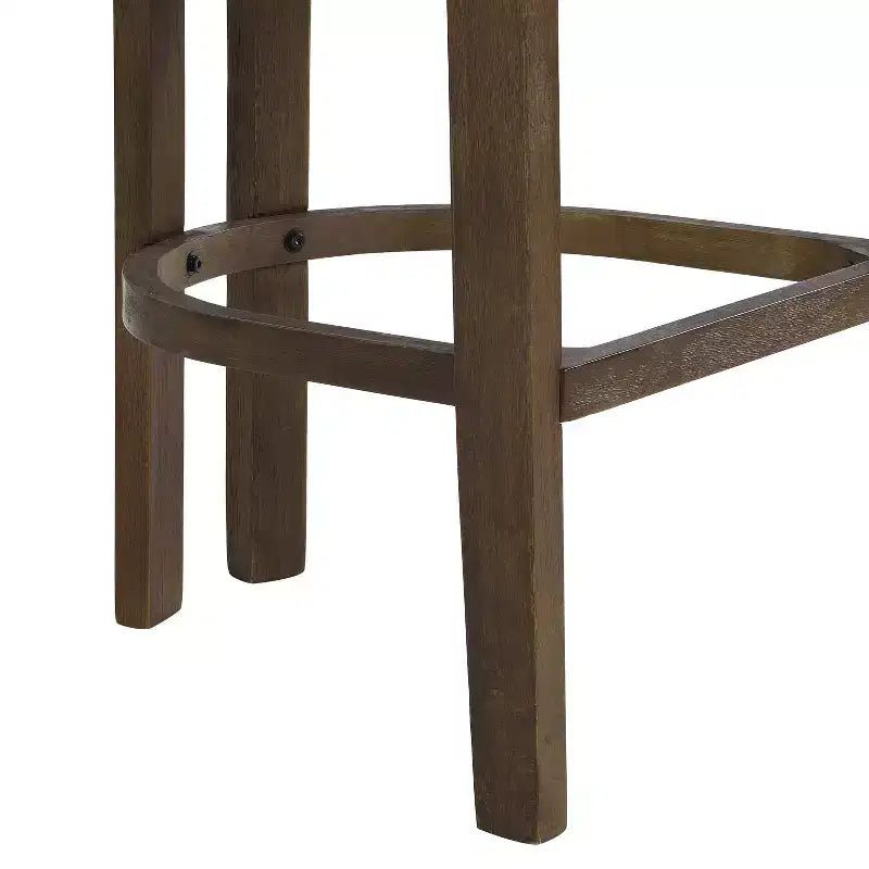 Tabouret de bar rembourré en hévéa Christopher Knight Home Peyton avec dossier ouvert incurvé (lot de 2)