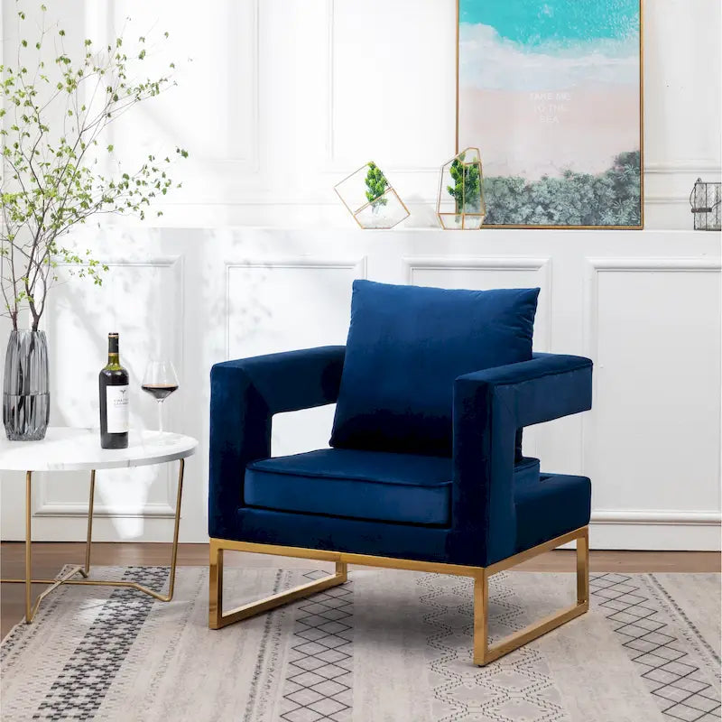 Fauteuil d’appoint contemporain rembourré Lenola de Roundhill Furniture