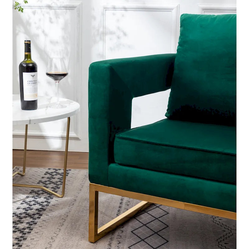 Fauteuil d’appoint contemporain rembourré Lenola de Roundhill Furniture