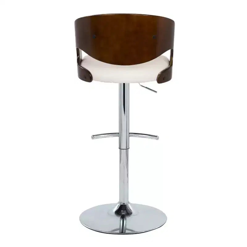 2er-Set Pino Mid - verstellbarer Barhocker im Mid-Century-Modern-Stil mit Drehfunktion - Lumisource