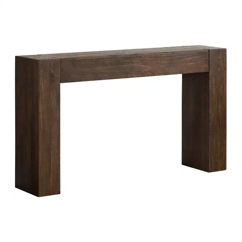 Tavolo consolle Stockyard in legno massello, 56 pollici