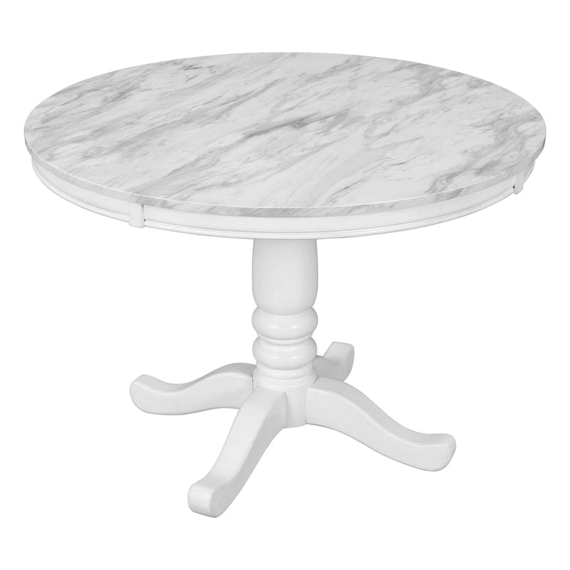 Eetkamertafel met stoelen, set van 5 stuks voor 4 personen