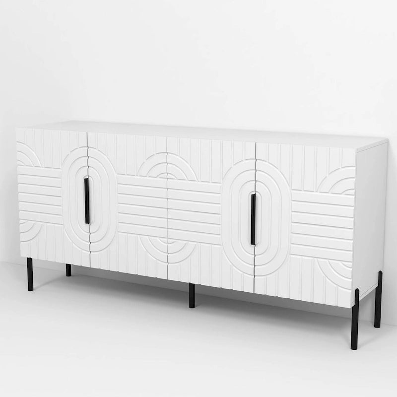 Chic Elegance witte tv-kast van 63 inch - geschikt voor tv's tot 65 inch - 63 inch breed