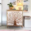 Credenza decorativa in legno con 2 ante