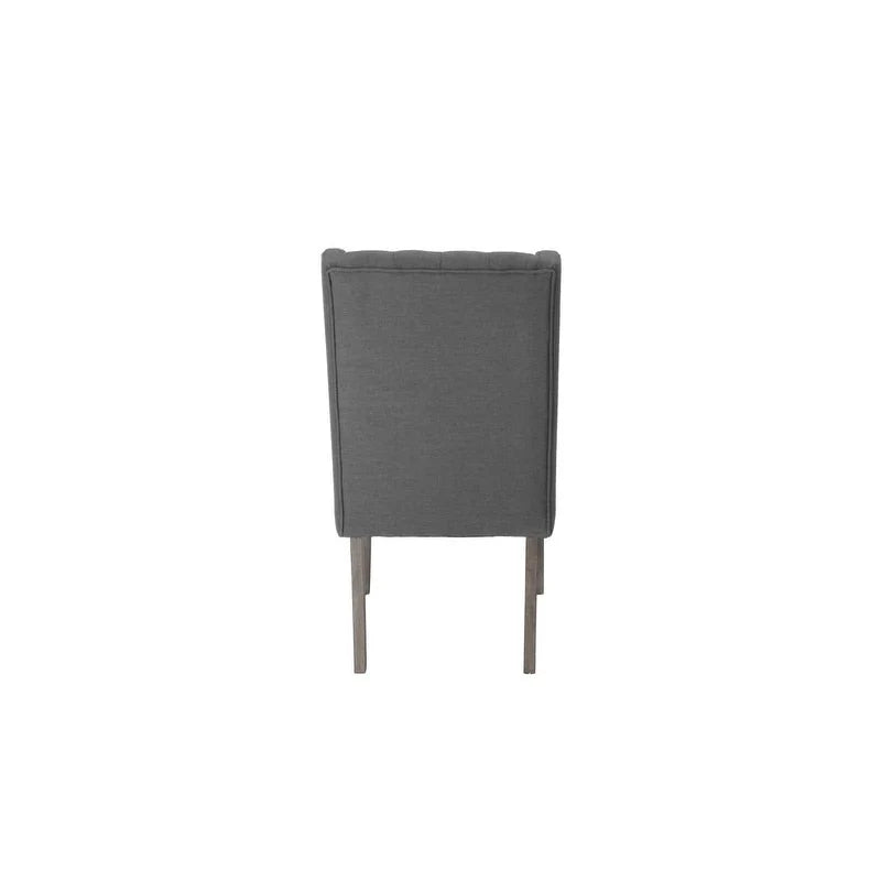 Best Quality Furniture 9-delige rustieke uitschuifbare grijze eethoek