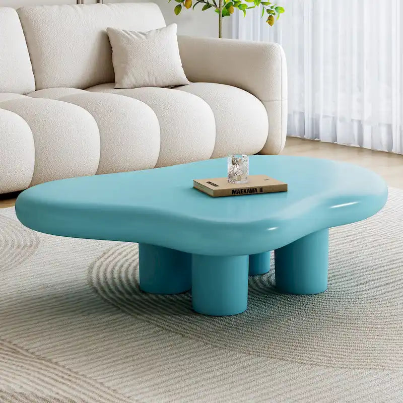 48.5 moderner Couchtisch in Wolkenform mit 4 Beinen