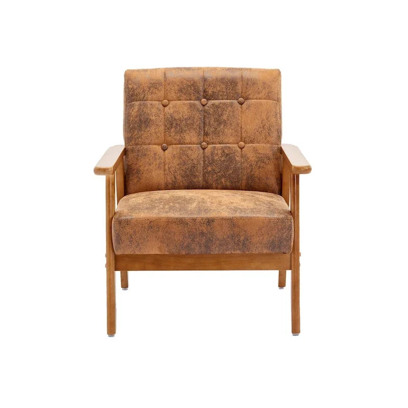 Set van 2 accentstoelen met bijzettafel, fauteuils voor woonkamer, slaapkamer of kantoor - 30.71H*25.39W *27.95D