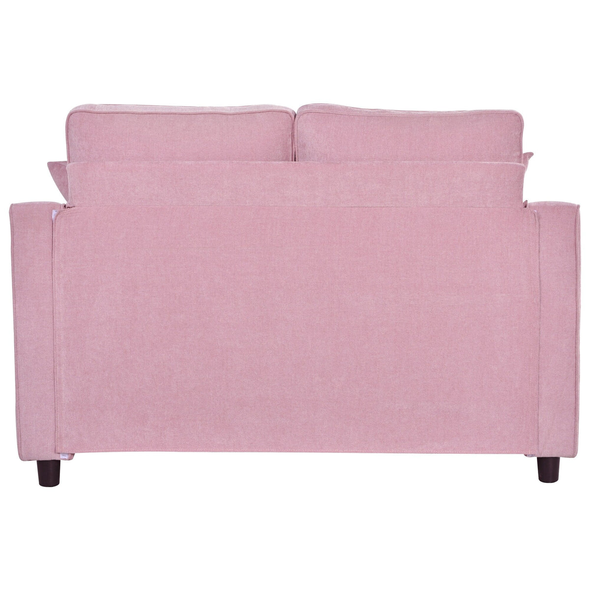 Chaiselongue-Schlafsofa aus Chenille, gepolstertes Sofa mit gesteppter Rückenlehne und 2 abnehmbaren Kissen für das Wohnzimmer