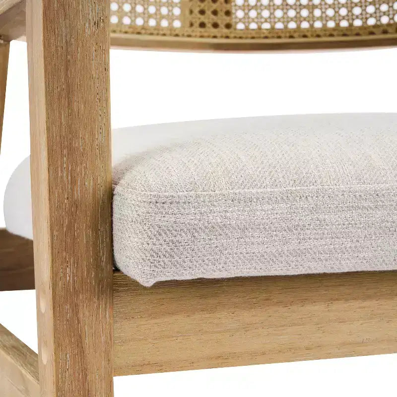 Ensemble de salle à manger extensible 5 pièces en bois moderne du milieu du siècle Christopher Knight Home Bennett avec table et 4 chaises rembourrées à dossier en cannage