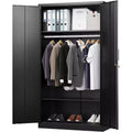 Armoire vestiaire métallique robuste BALHAM TRADE avec serrure et rangement sécurisé pour la maison, la salle de sport, l’école et le bureau