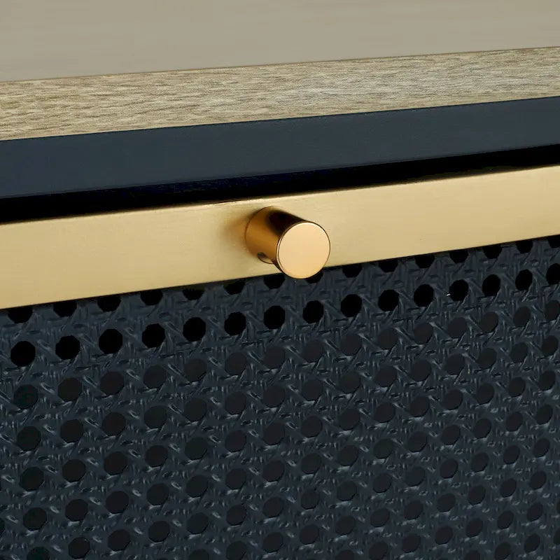 Schuhschrank mit 3 Metalltüren, freistehend