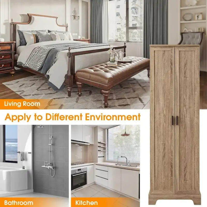 Armoire de rangement de salle de bain à deux portes